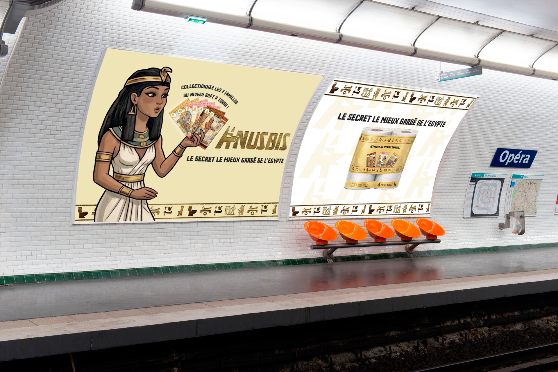 Affiches Métro Ânusbis